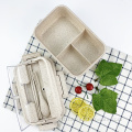 Boîte à bento à double couche réutilisable en plastique